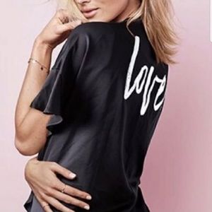 Victoria’s Secret Love Black Kimono Short Robe One